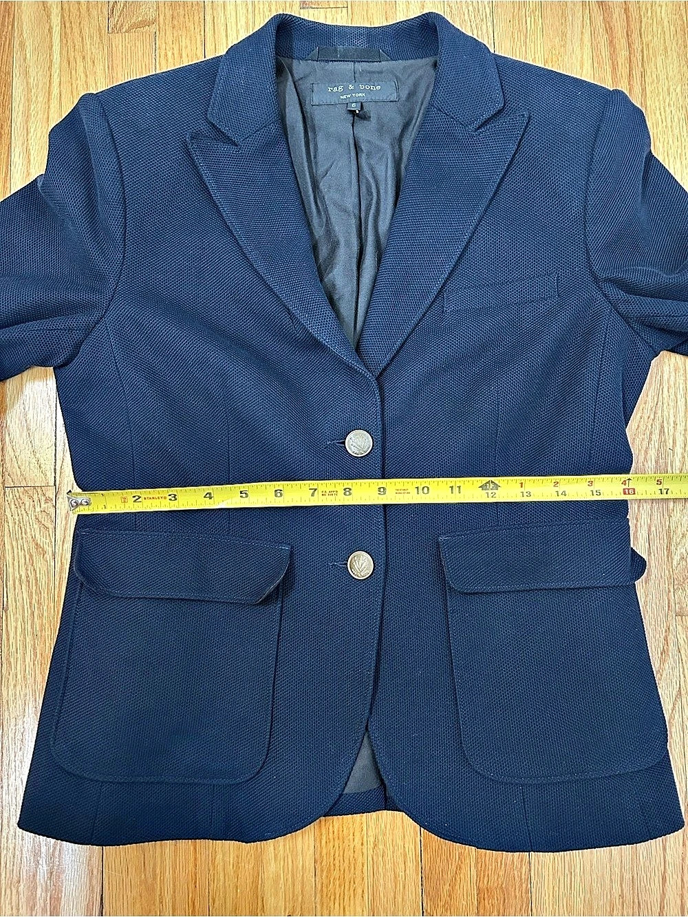 Rag & Bone Two Button Cotton Blazer - Picture 7 of 8
